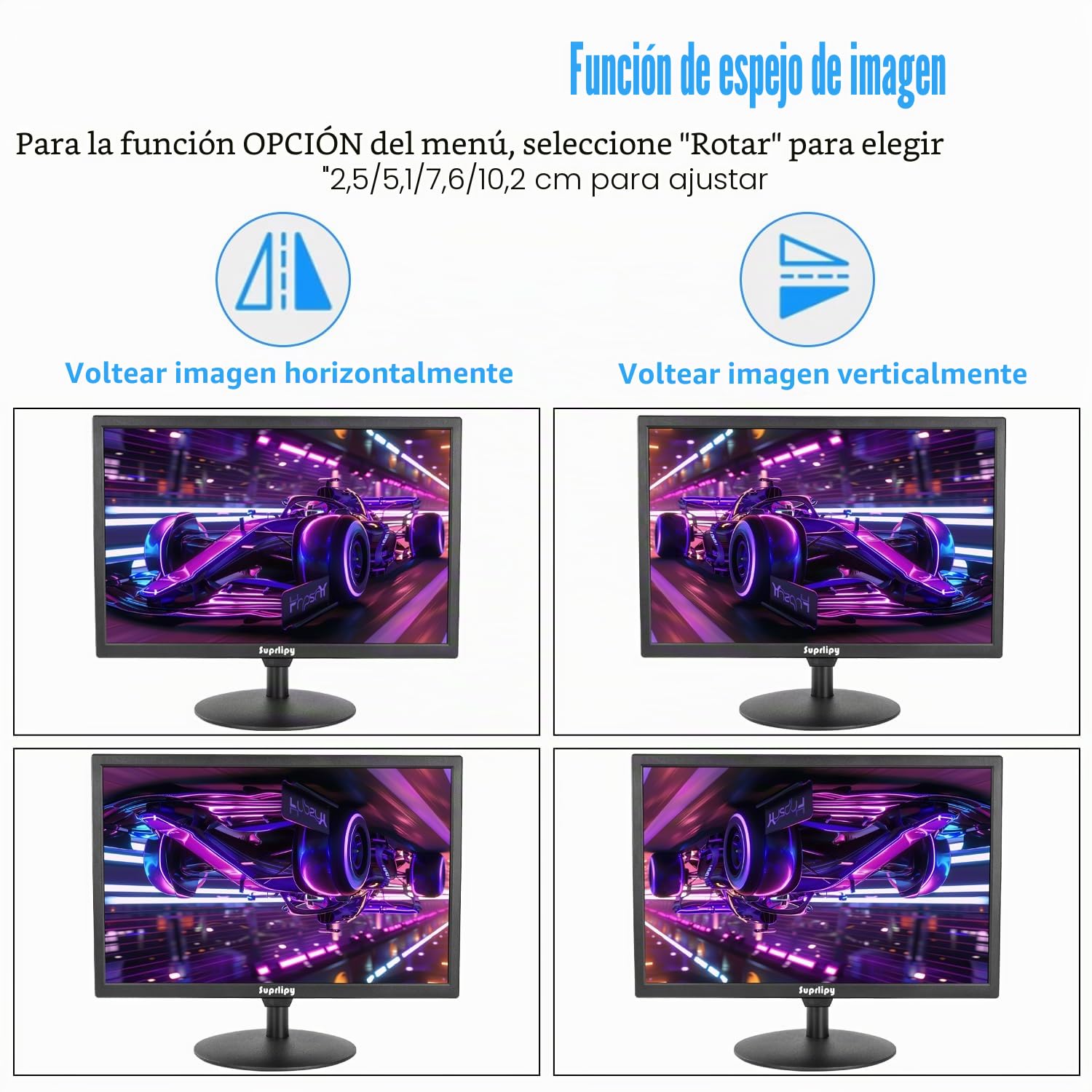 Monitor IPS pequeño FHD de 19 pulgadas, pantalla LCD 1440 x 900 60 Hz 16:10 con HDMI BNC VGA AV entrada USB altavoces integrados para cámara de seguridad CCTV DVR PC RasPi