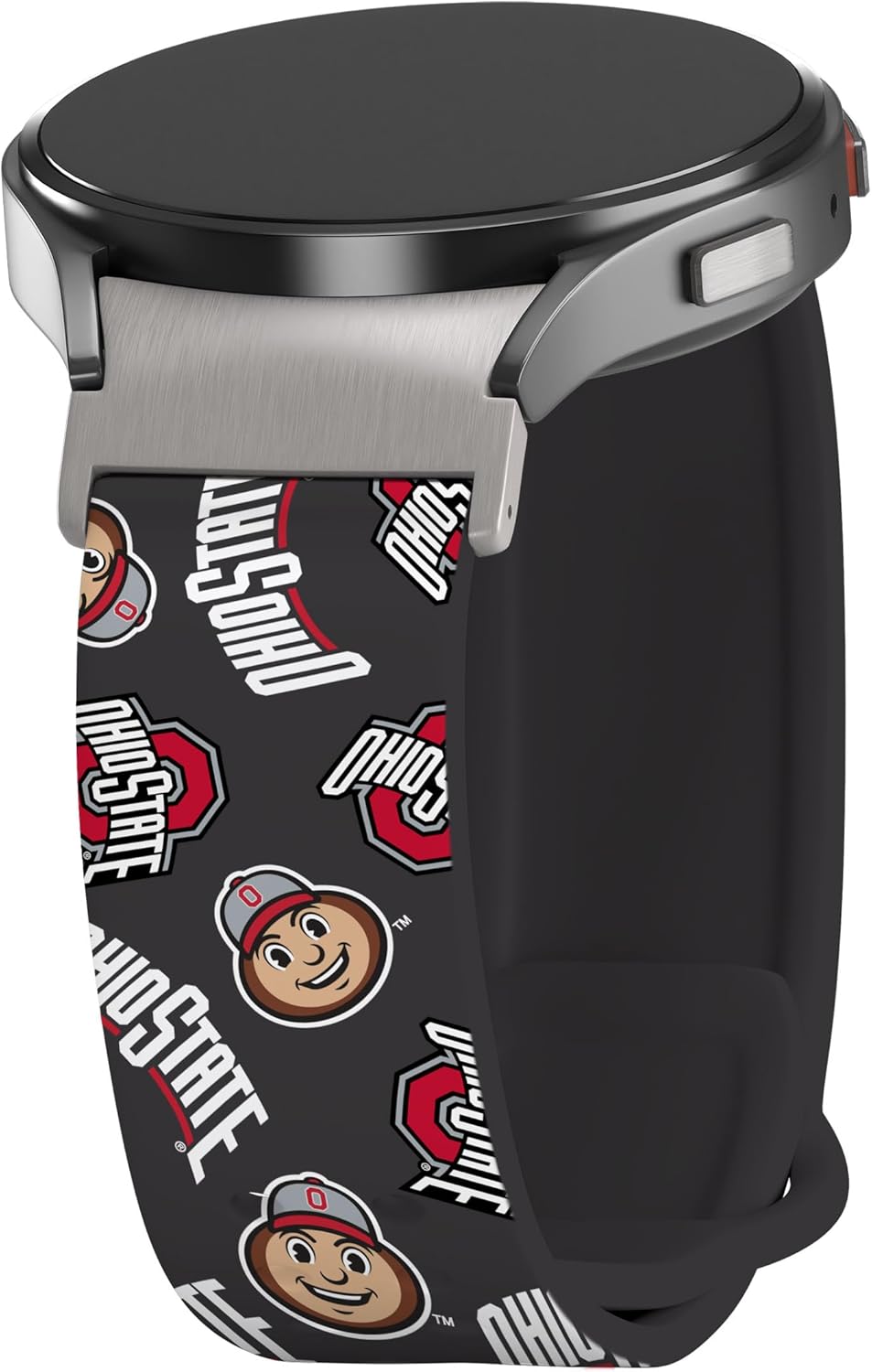 Affinity Bands Ohio State Buckeyes HD Fitted Watch Band Compatible with Samsung Galaxy Watch 4-7 (Long Scattered)