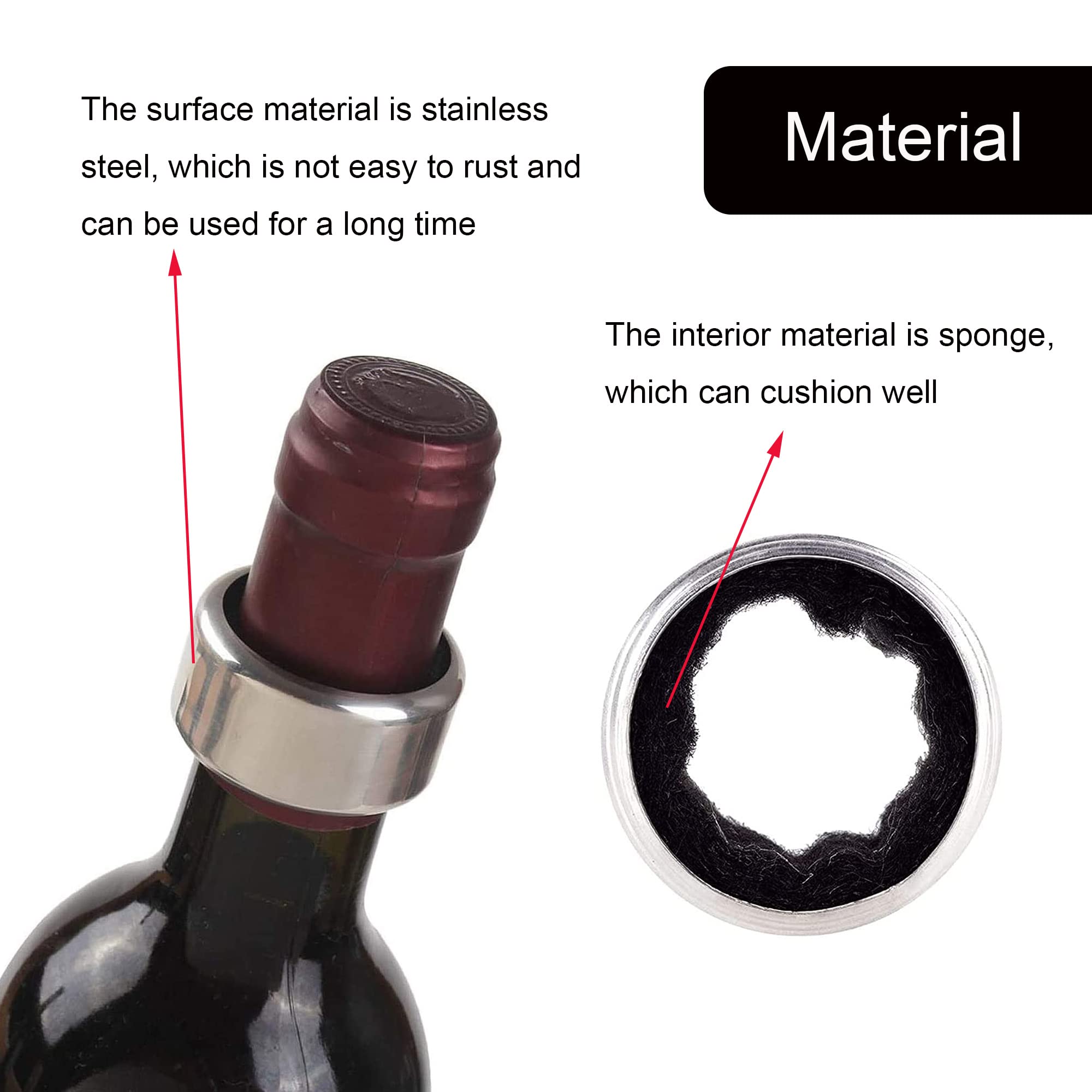 Decanter Per Vino Con Pompa Sottovuoto - Aeratore E Versatore Anti-Goccia, Idea Regalo Per Appassionati - Foto 8