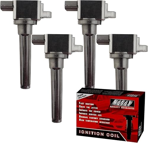 Vista 46 de Juego de 6 bobinas de encendido compatibles con Nissan Infiniti Maxima Quest Pathfinder Murano Altima Q50 QX60 FX35 3.5L V6 UF550