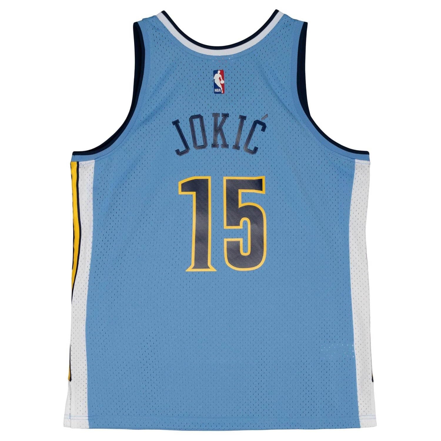 Mitchell & Ness NBA Swingman Jersey Basketball Trikot Denver Nuggets - Nikola Jokić 2016, Columbia Blau
