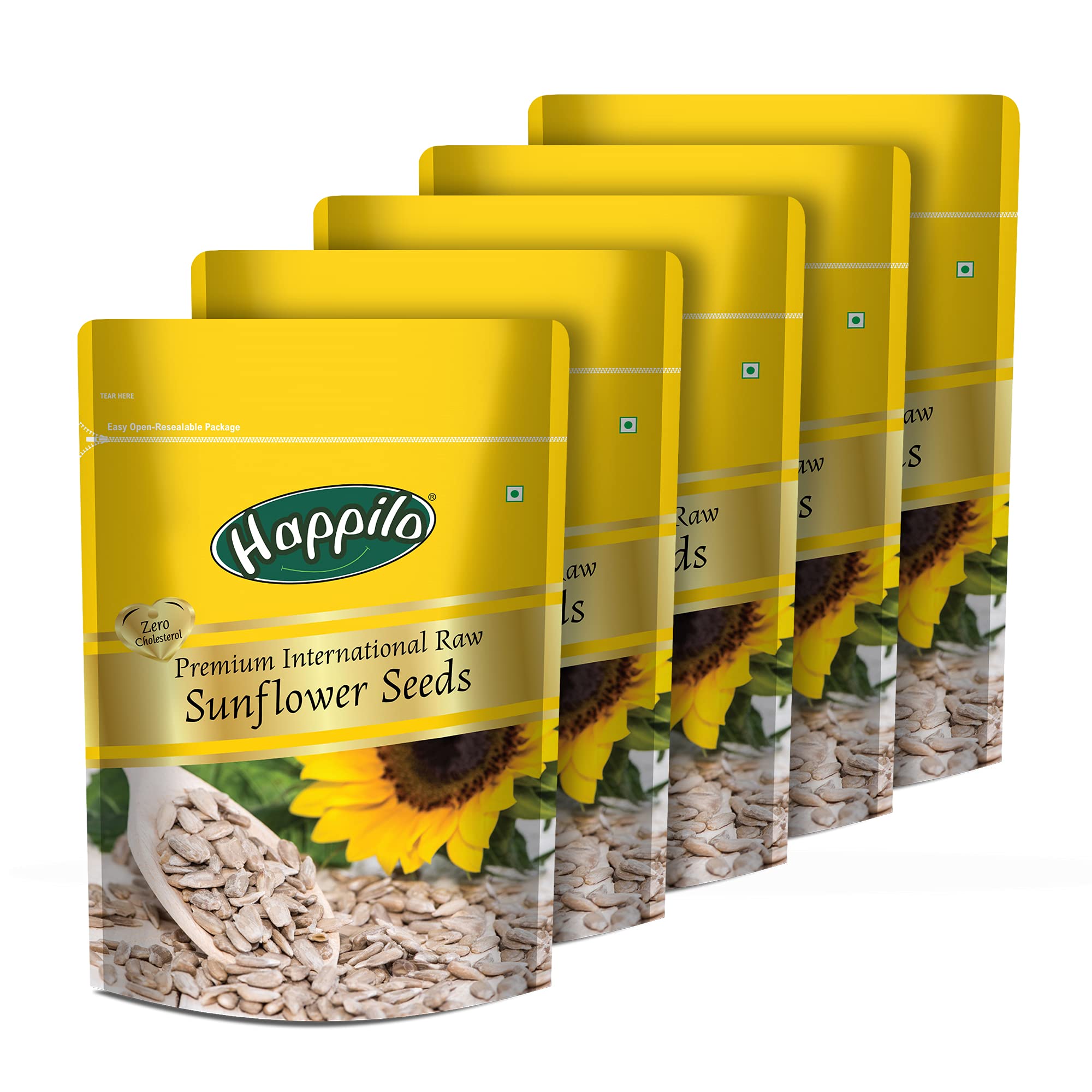 Happilo Premium Raw Sunflower Seeds for Eating without Shell 250g each (Pack of 5), Healthy Protein Snack for Diet Food (B07Q7KPX45) Amazon Price History, Amazon Price Tracker