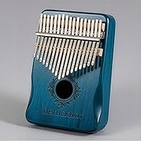 Vista 6 de Piano de pulgar Kalimba de 17 teclas Mini piano de pulgar Piano de dedo, LightSeaGreen, mariposas aman las flores