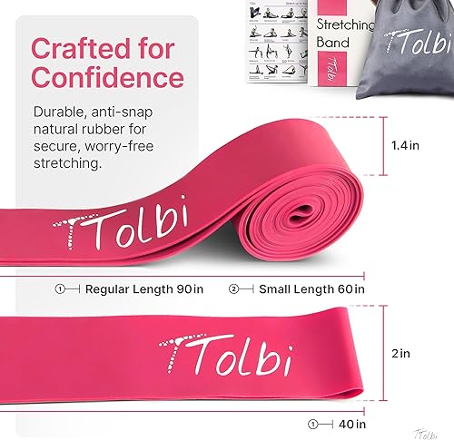 Vista 3 de Premium Stretch Bands for Dancers – Improve Stretching & Flexibility with Ballet Stretching Band, Perfect Dance Equipment for Splits & Strength