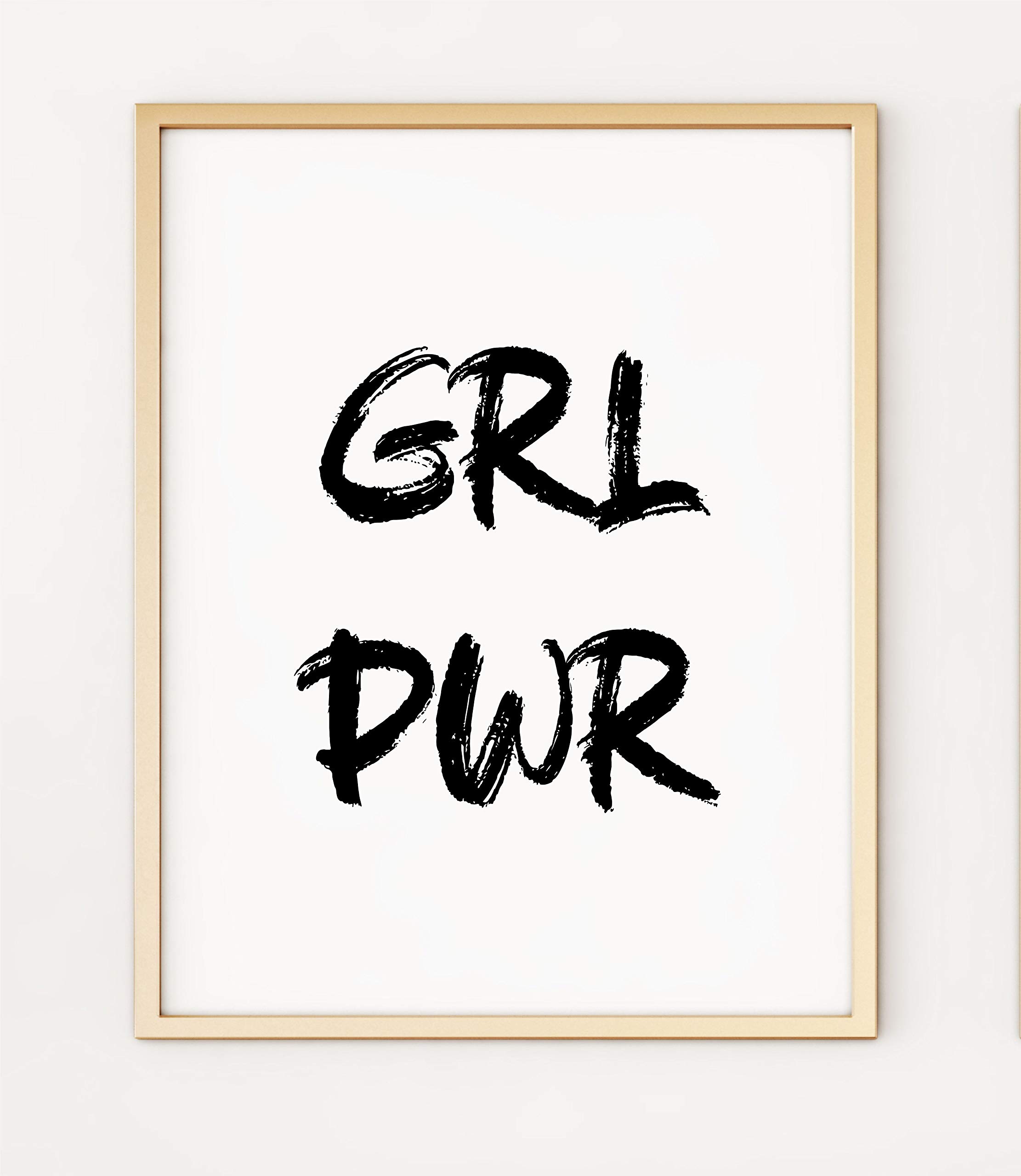 Girl Power Typography Style A4 Poster Print PO416