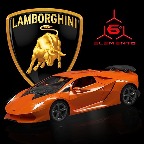 Miniatura 6 de Guokai Auto a control remoto, escala 124, auto de juguete deportivo de carreras a control remoto, compatible con Lamborghini Sesto Elemento modelo