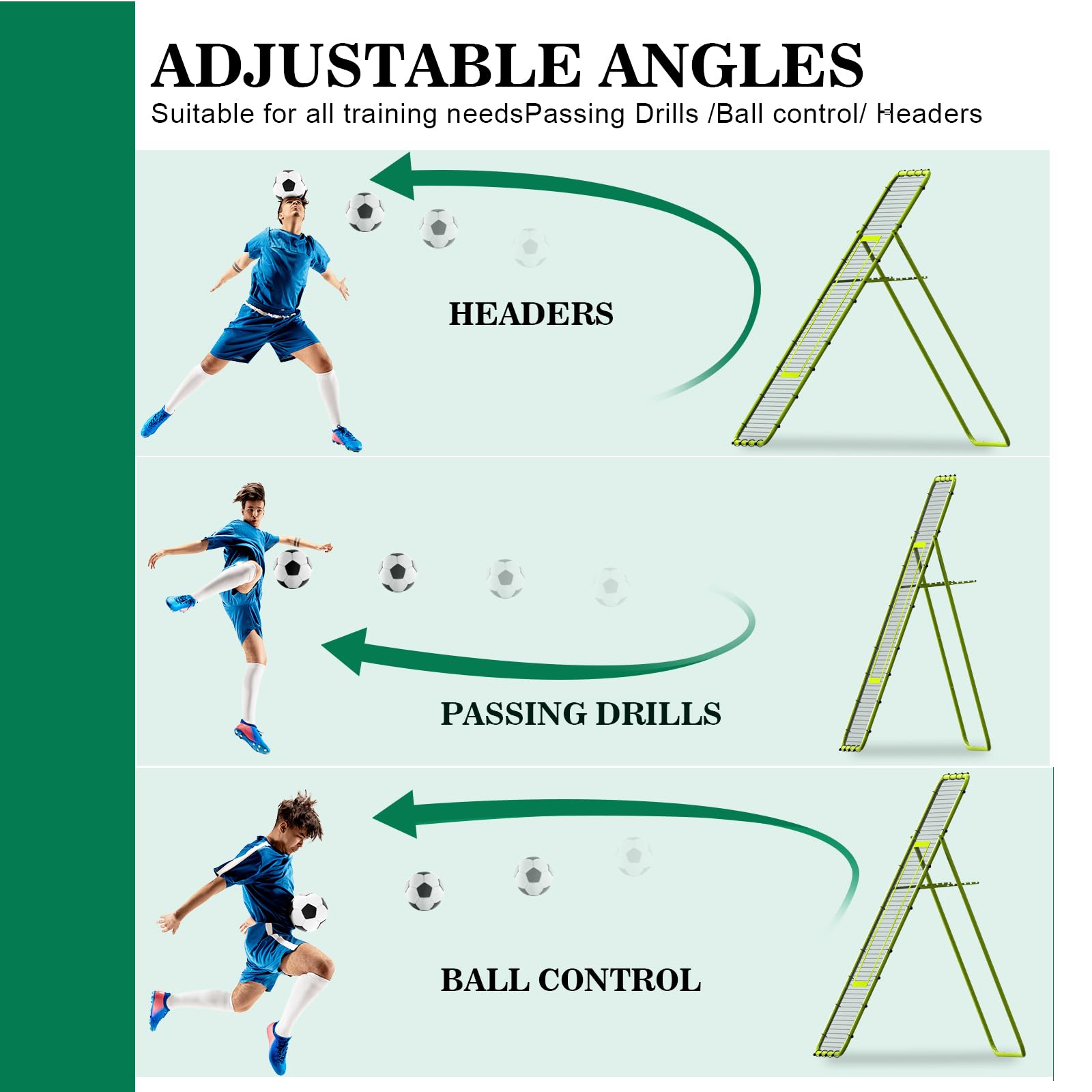 Rete di rimbalzo per pallavolo, 2,2 x 1,2 m, con bersaglio, strumento di allenamento ad angolo regolabile e cappello da allenamento per lacrosse, baseball, esercizi sportivi interni ed esterni