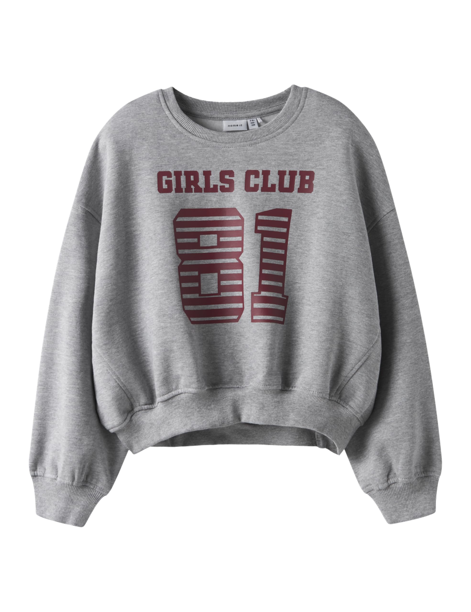 NAME IT Mädchen Nkftaya Ls RLX Short Sweat Bru Box