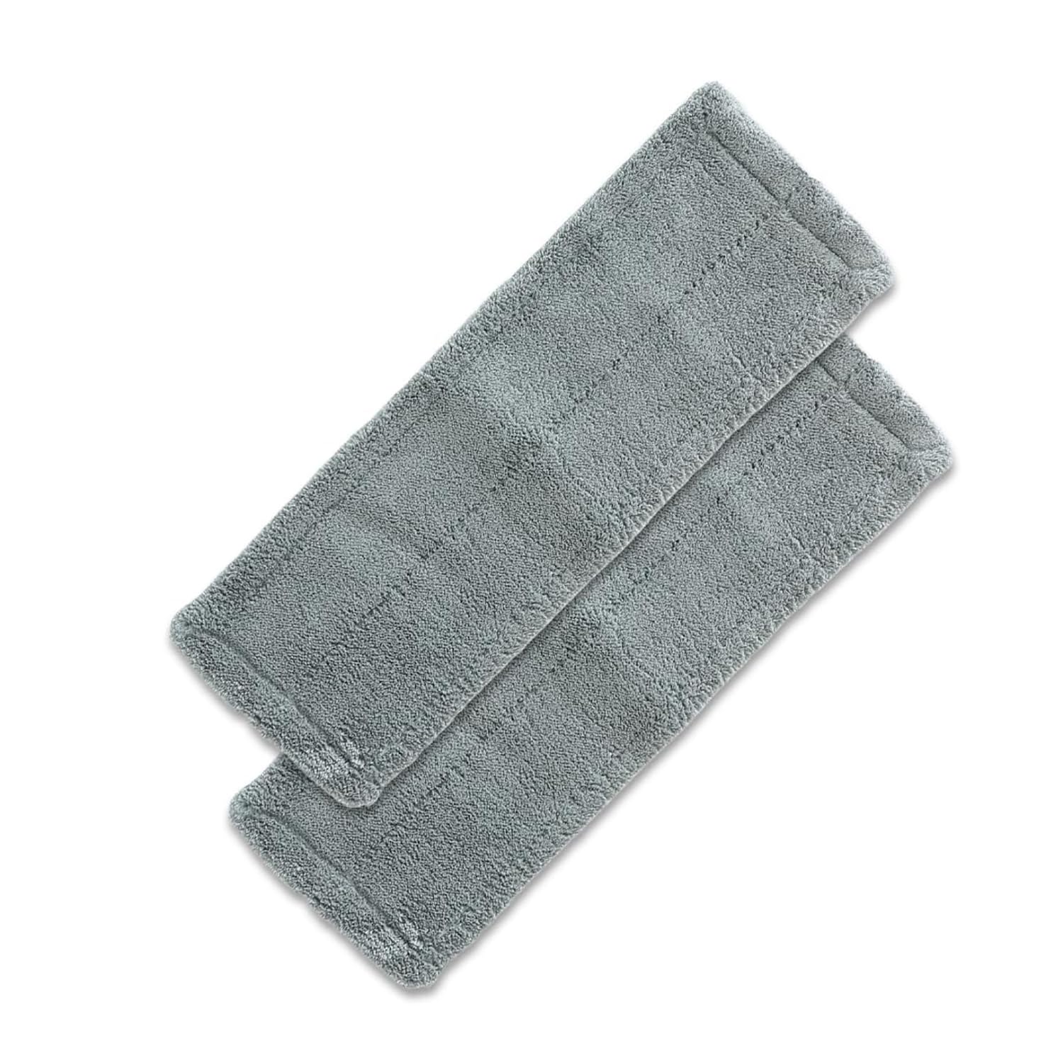 Kuber Industries Flat Mop Refill Pad | Microfiber Wet and Dry Mop Refiller Pad | Flat Mop Heads | Super-Absorbent | Compatible for All Types of Floors | SHPTNTSHR1 | Pack of 2 | Gray (B0CX53LLC7) Amazon Price History, Amazon Price Tracker