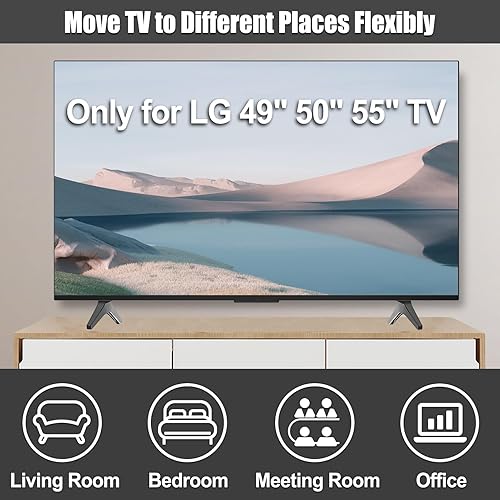 Miniatura 6 de 2-Be-Best Soporte de TV para LG TV, base de repuesto, soportes para televisores LG 49 50 55 pulgadas 49UJ6300 49UM7300 49UN6900 50UK6300 50UK6500