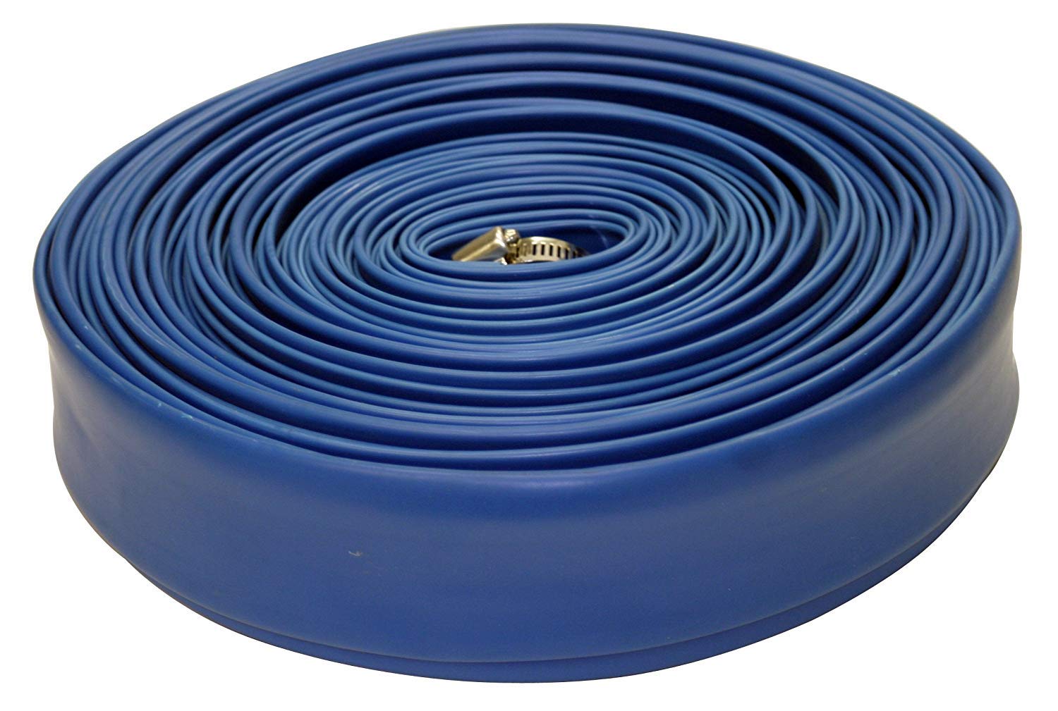 Blue Devil 100-Foot Backwash Hose for Pool with Hose Clamp, 1-1/2