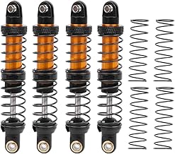 RC Shock Struts Damper, Oil Suspension Shock Struts Damper RC Car Metal Shock Absorber Compatible with Tamiya CC01(80mm) Model Car Accessories