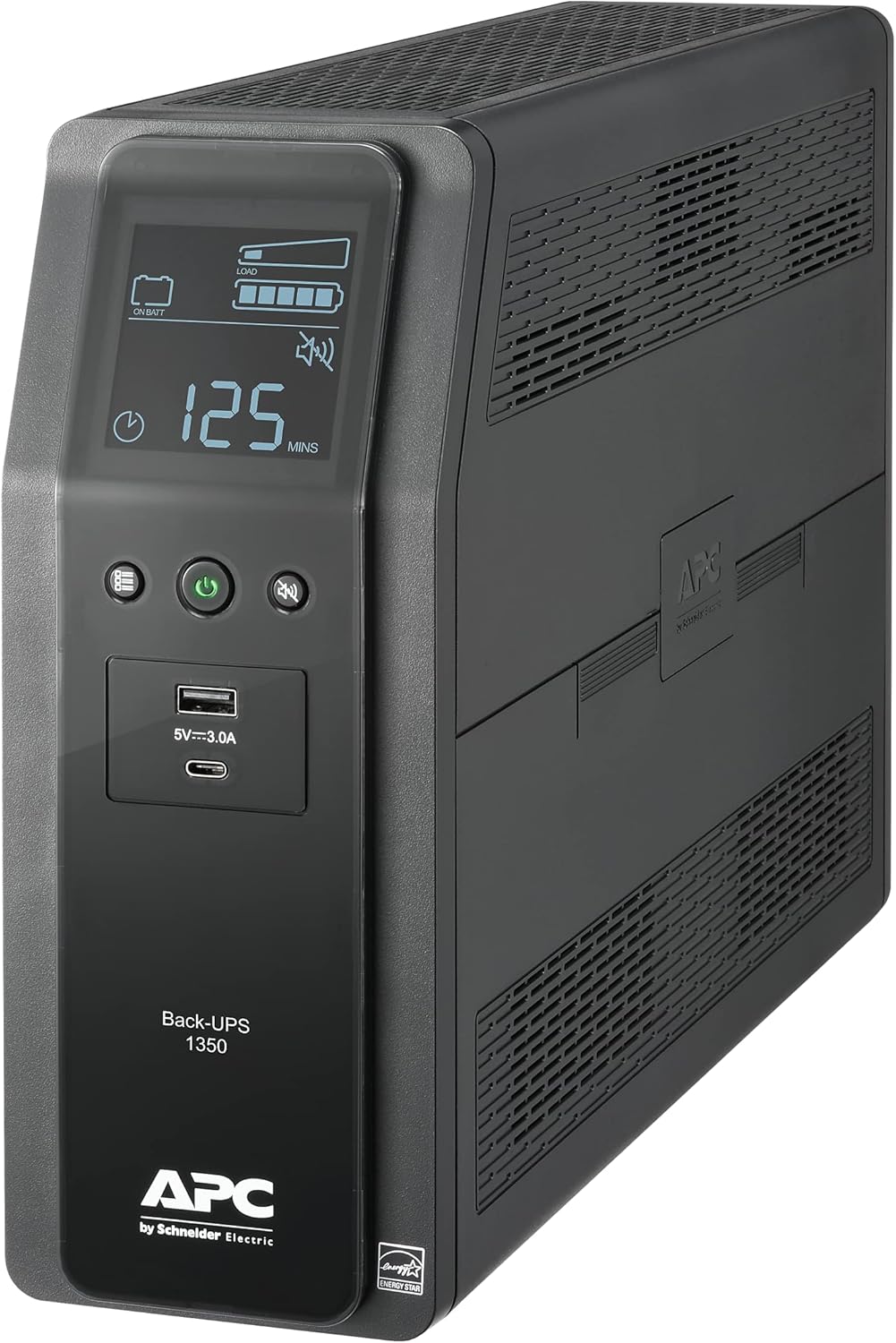 APC BN1350M2 Back-UPS PRO BN Series Battery Backup System, 10 Outlets, 1,350 VA, 1,080 J