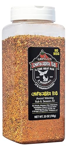 2 Gringos Chupacabra Condimento original sin MSG, botella de 25 onzas