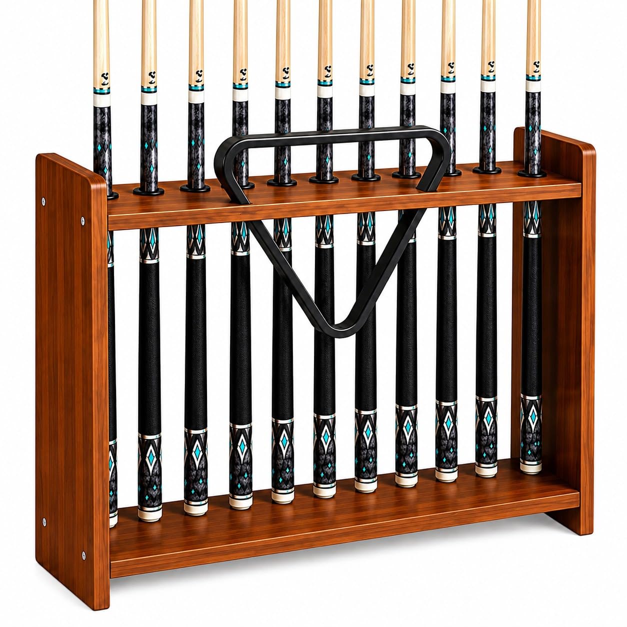 Support de billard en bois massif rack autoportant rangement salle de jeux