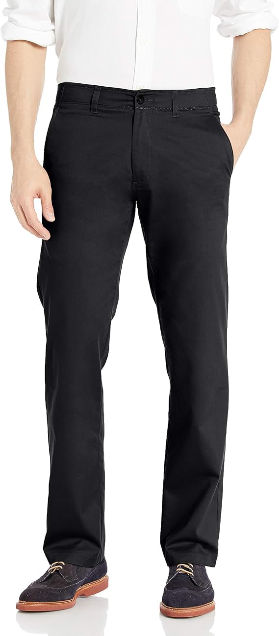 Flat Front Athleisure Casual Pant 