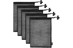 ELVES Durable Nylon Mesh Bag with Sliding Drawstring Closure