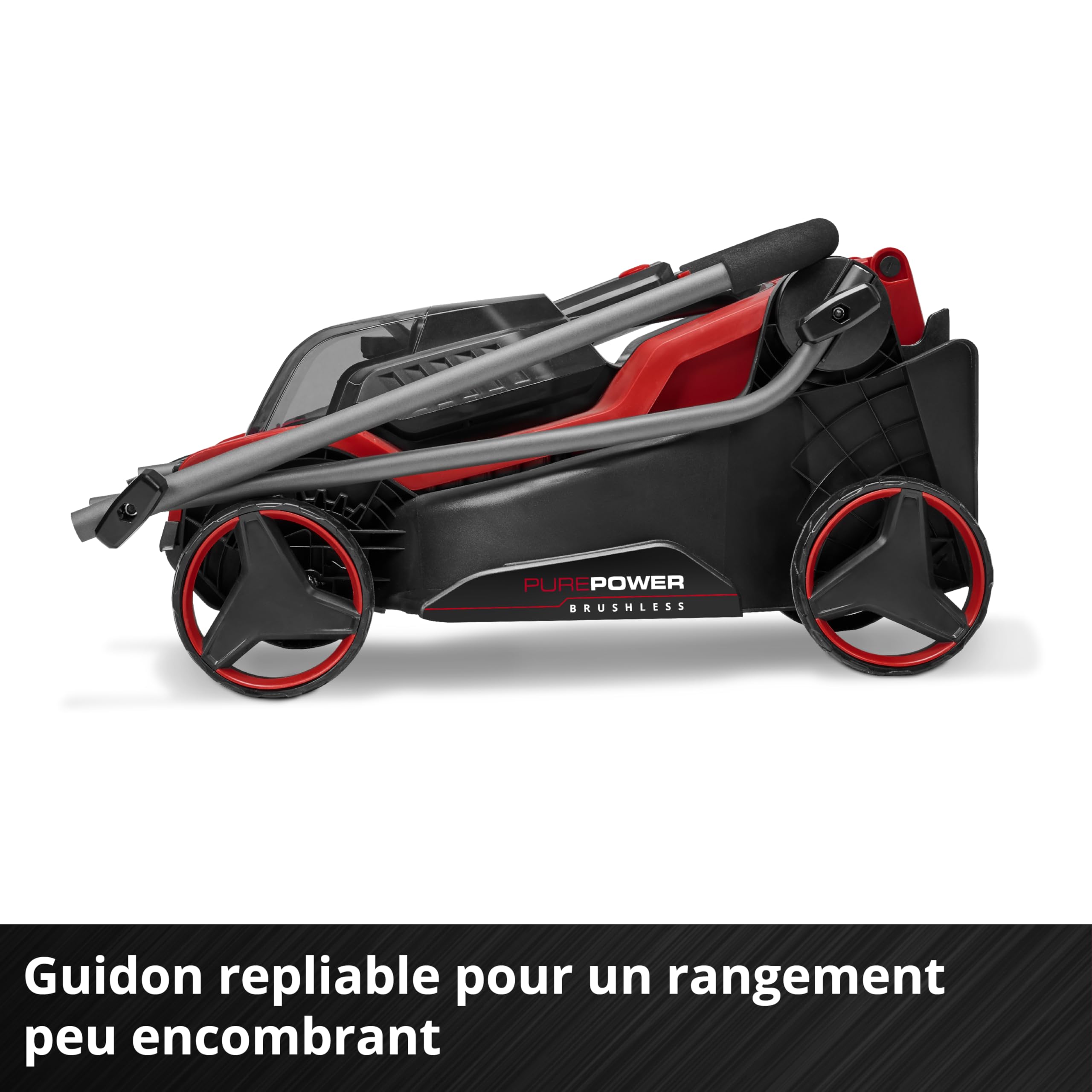 Einhell Tondeuse à Gazon sans Fil GE-CM 18/30-1 Li BL-Solo PXC (18 V, Largeur de Coupe 30 cm, Max. 175 m², Moteur brushless, bac collecteur 27 L, Hauteur de Coupe 30-65 mm, sans Batterie)