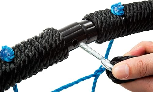 Miniatura 6 de Wonline Columpio para árbol de telaraña de 40 pulgadas, capacidad de peso de 330 libras, columpio de red para interiores y exteriores para niños