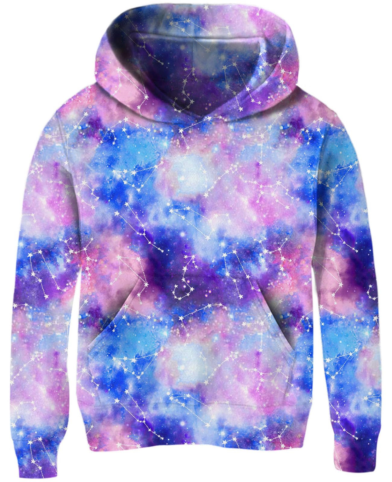 Ahegao Big Girls Sweatshirts Girls Colorful Pink Blue Hoodies Tie Dye Graphics Pullover with Pocket 9T 10T 11T 14T Long Sleeve Hoodie