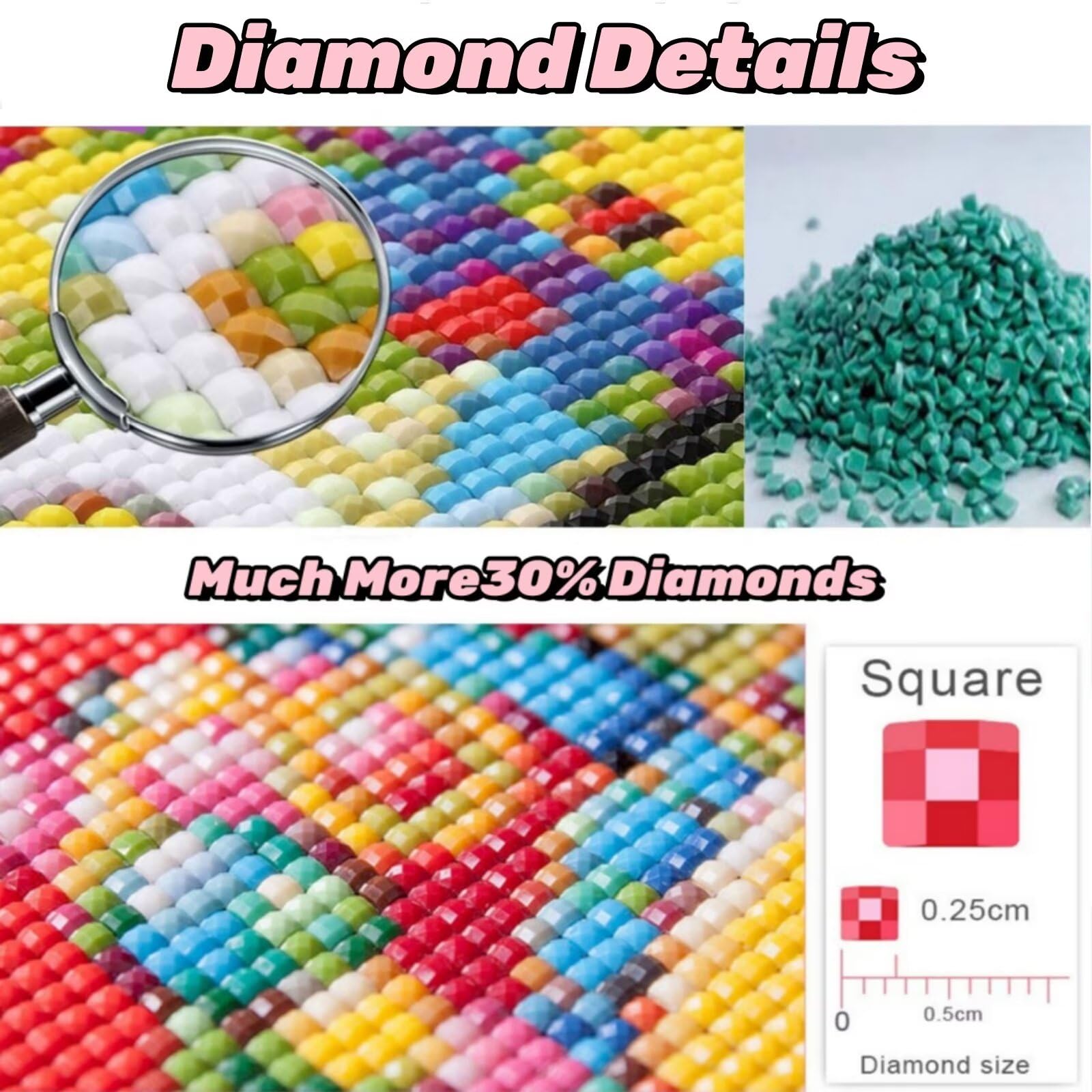 Diamond Painting Landschaft, Diamond Painting Erwachsene Groß XXL mit Leinwand 60 x 120 CM, Diamant Paintings Bilder Kabine Muster, Eckige Steine DIY Bastelset für Zimmer Wanddeko, Geschenke L1-660