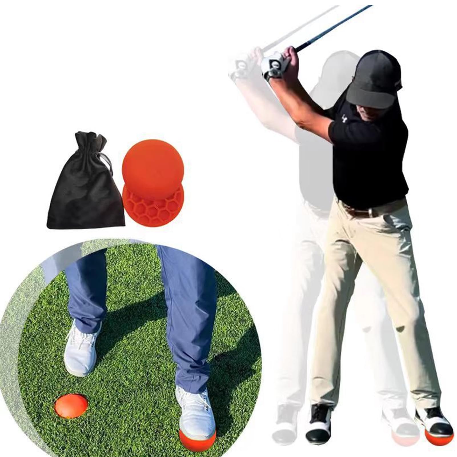1 Paio tappetini da Golf Presa con Design