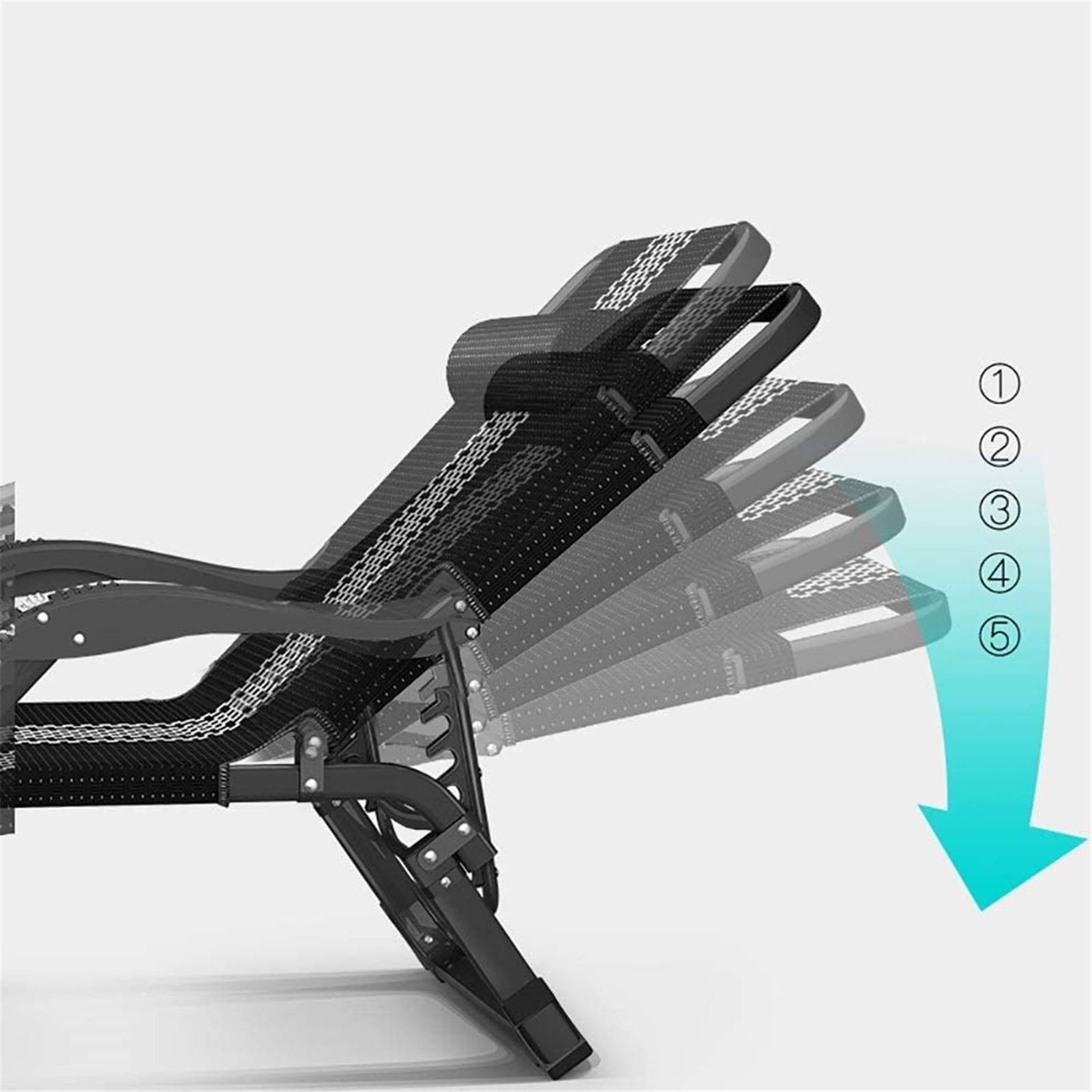 Lettino Prendisole Leggero Pausa Pranzo Multifunzionale Per Il Tempo Libero Per Adulti Ufficio Siesta Bed Home BackreDeck Sedia Da Spiaggia Portatile Da Campeggio, Carico 200kg Comfortable anniversary