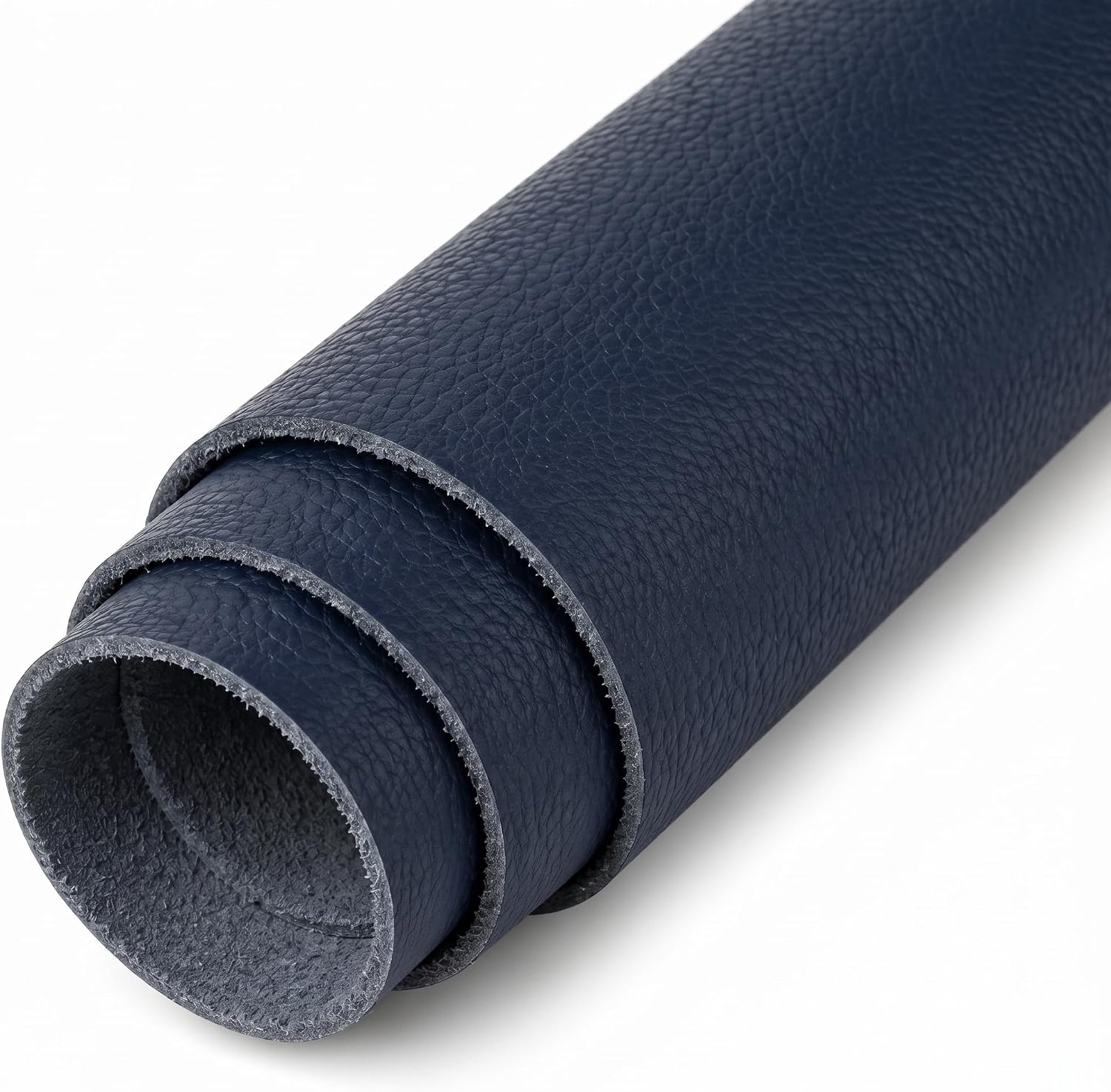 Top Grain Cowhide Leather Sheet, Genuine Soft Leather Material for Crafts, DIY Sewing, Wallets, Bags, Journals, Bookbinding and Upholstery Projects (Dark Blue,12x24 Inch)