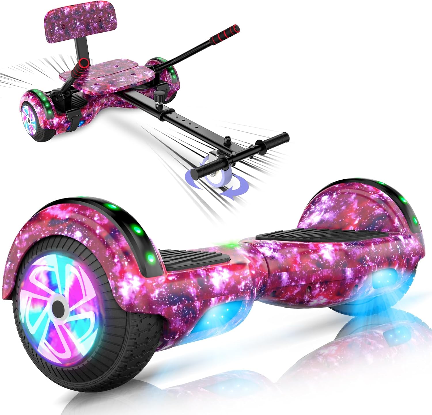 CBD Scooter with LED Lights 6.5" wheels dual 300W motor