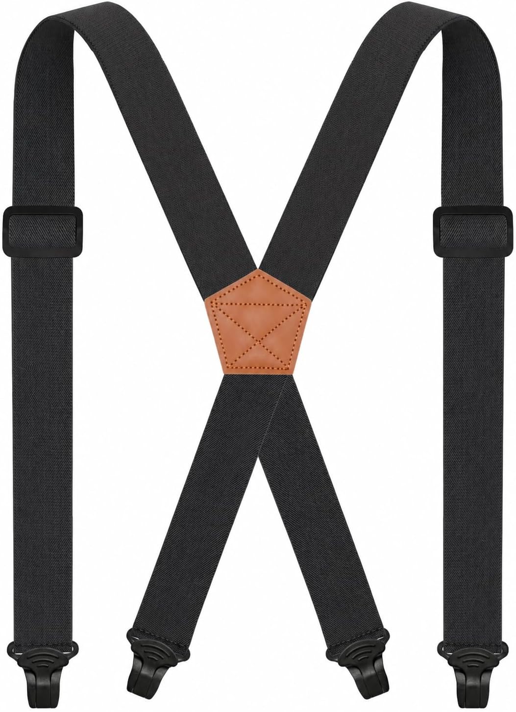 Hidden Suspenders for Men Under Clothing with Plastic Clips