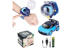 2023 Watch Remote Control Car Toy, Mini LED Racing Car Wrist Game for Children