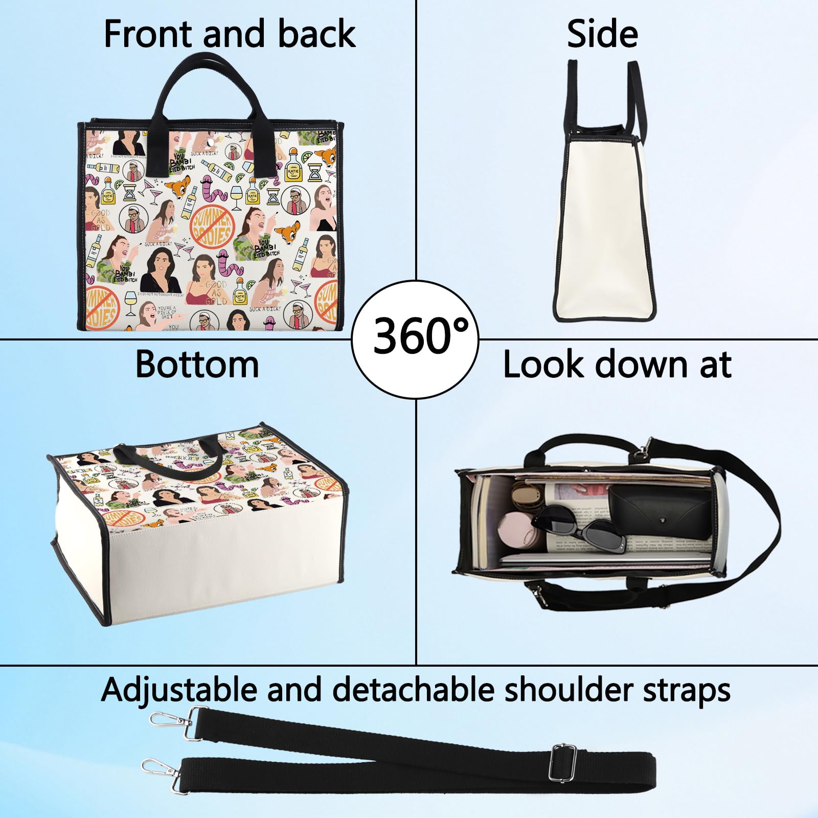 LEVLO Vanderpump Reality TV Show Cosmetic Makeup Bag Vanderpump Fans Gift Vanderpump Makeup Zipper Pouch Bag for TV Show Fans Summer Rodies LT - Image 4