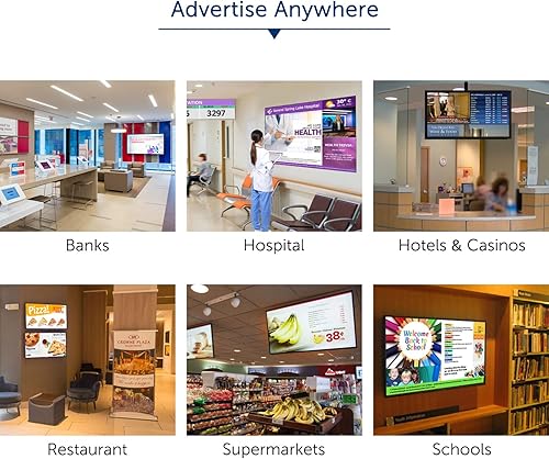 Miniatura 6 de Sungale Caja de visualización de señalización digital KWS759 Promueva la oficina, bar, restaurante, hotel, negocio Actualice el contenido digital de