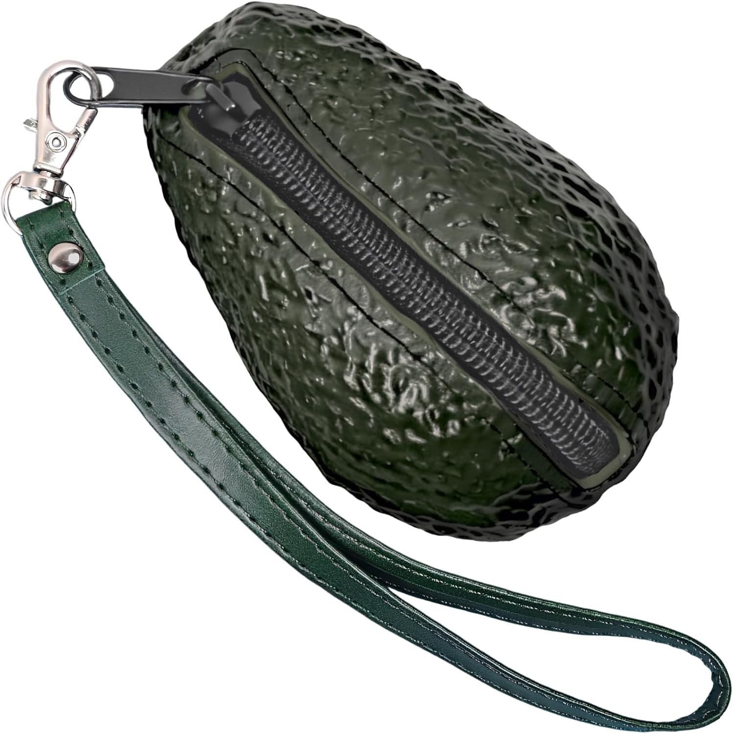 Cute Avocado Coin Purse, Portable Funny Wristlet Wallets Mini Bag, Small Coin Pouch for Money Coins, Keys, small items, Ideal for Daily Use or Gifts