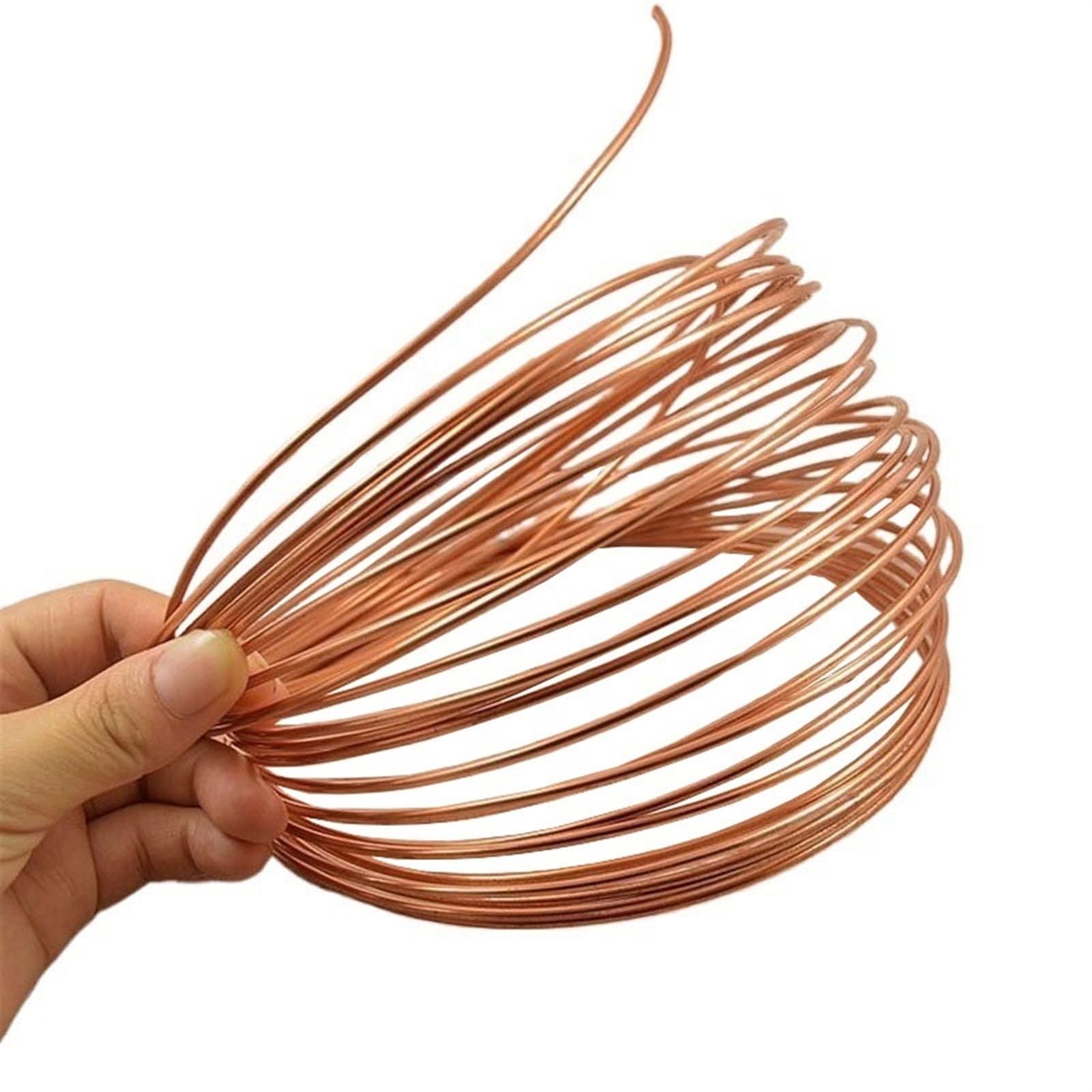 Tubo di Rame, Diametro Esterno 1,6 mm, 2, 3, 4, 10, 12, 99,9%, Fai da Te(1 Meter 2mm x 0.5mm)