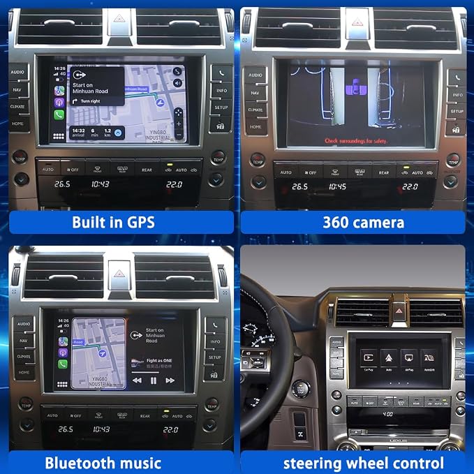 Sistema Linux para Lexus GX460 2014-2021 CarPlay inalámbrico miniatura 4
