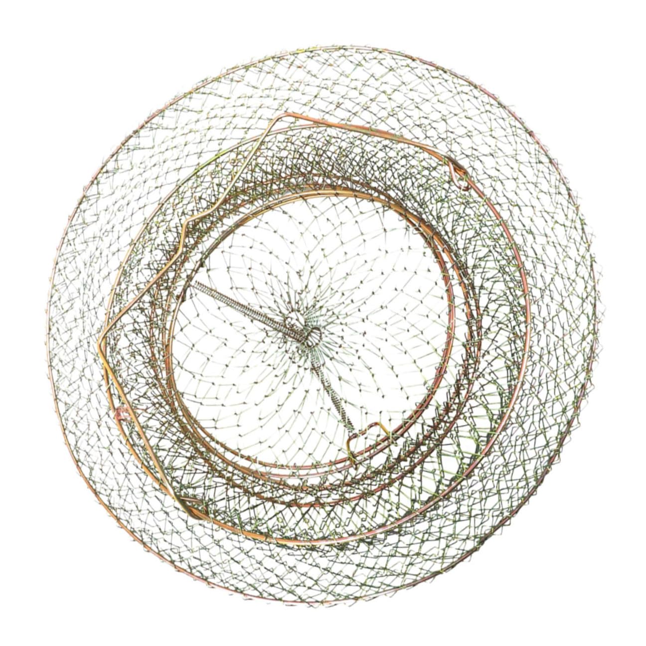 Cesto Pieghevole in Filo D’acciaio Per Pesca, Secchio Galleggiante Per Pesci e Granchi, Trappola Portatile Multifunzionale Per Appassionati Di Pesca All’aperto