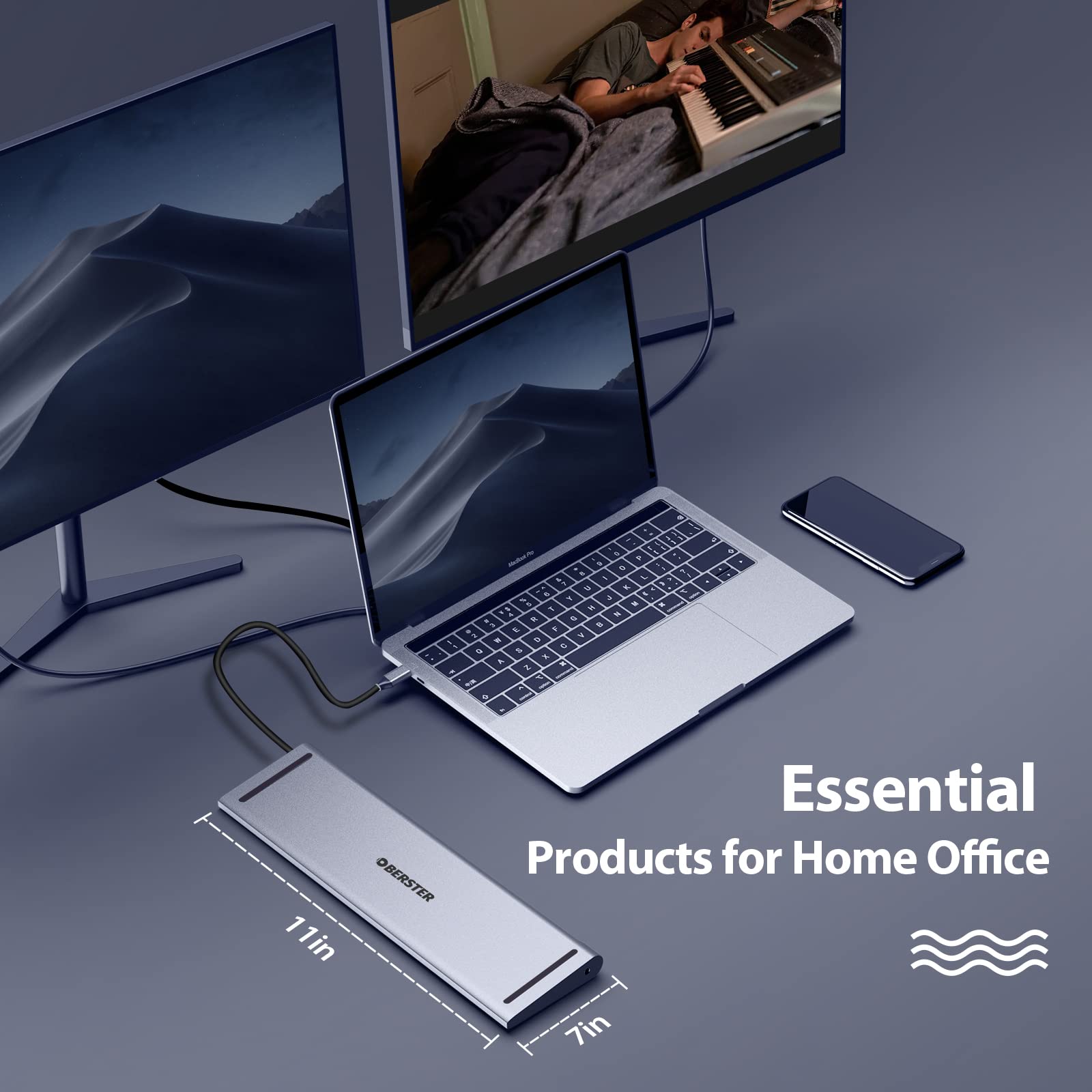 Amazon.com: OBERSTER USB C Docking Station Dual Monitor, 13 in 1