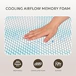 BALLAD 3 Inch Egg Crate Memory Foam Mattress Topper for Back Pain Relief, Soft Mattress Pad, Bed Topper with Cooling Cover, Non-Slip, CertiPUR-US & Oeko-Tex Certified (Queen)