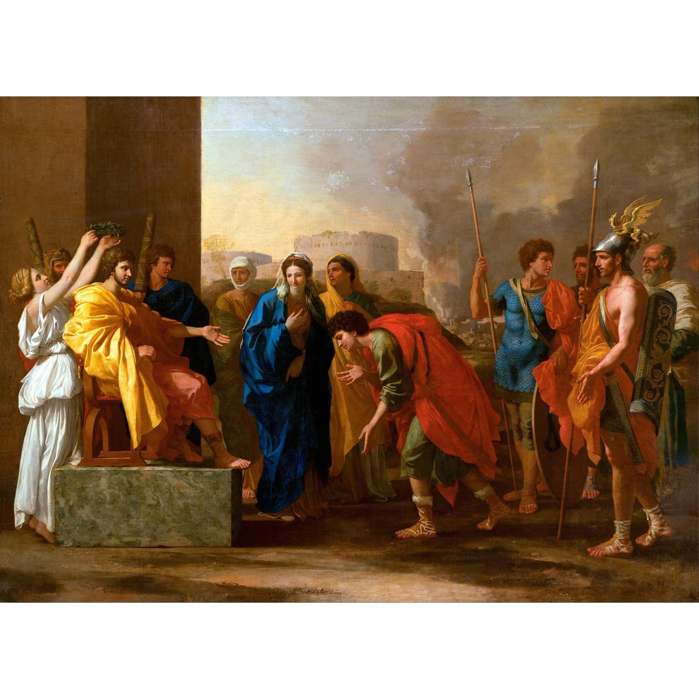 Impression Nicolas Poussin La continence de Scipion grand tableau salon