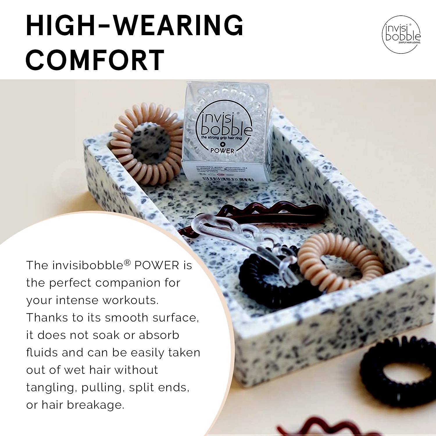 Invisibobble Power Crystal Clear Şeffaf Saç Lastiği