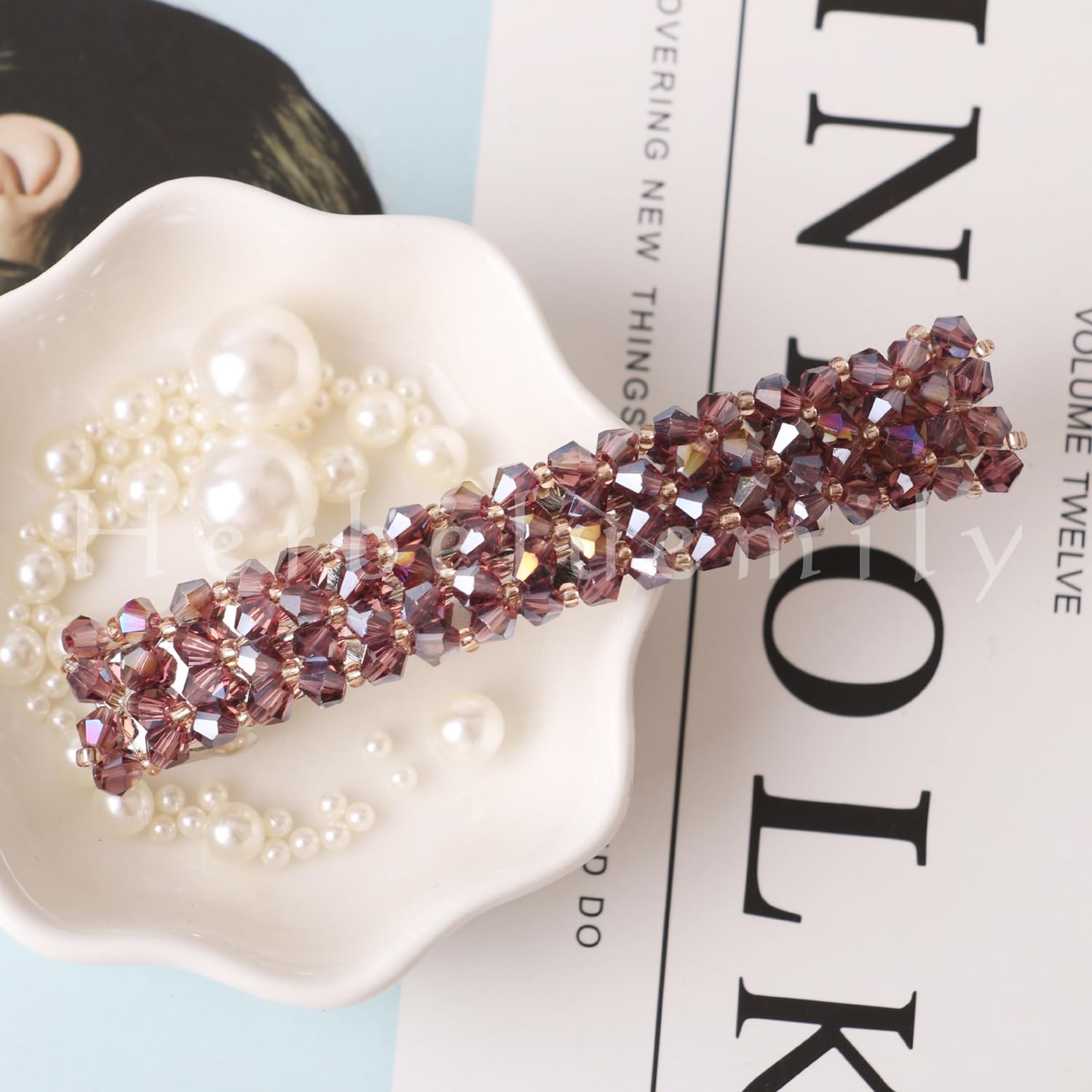 Amazon.co.jp: [Herbeluemily] バレッタ ヘアピン ヘアクリップ バンス 