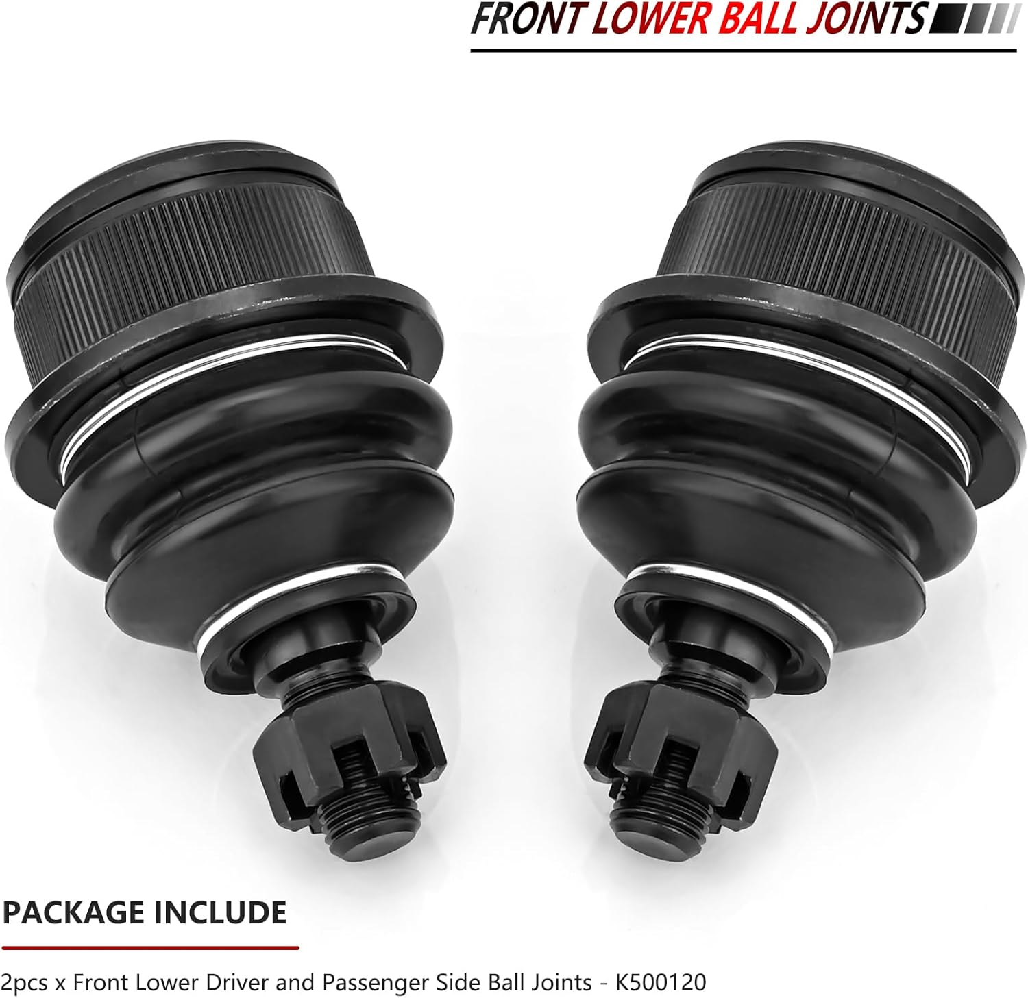 JLEO K500120 2PCS Front Lower Suspension Ball Joint for 2007-2010 Chrysler Sebring,2011-2014 Chrysler 200,for 2008-2014 Dodge Avenger,2009-2015 Dodge Journey
