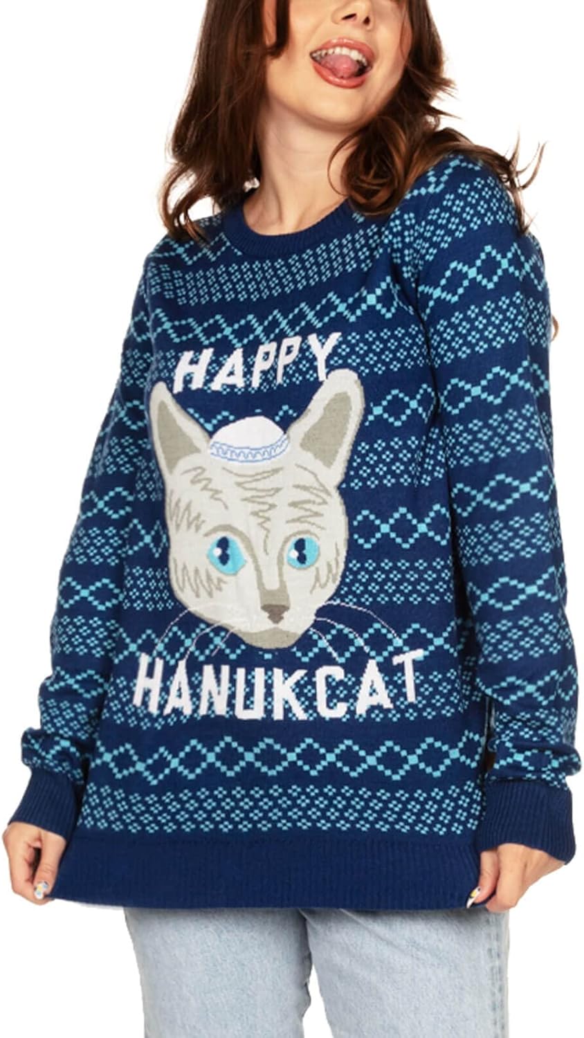 Tipsy Elves Hanukkah Sweaters for Women - Adult Ugly Sweaters for The Holidays - Cute and Cozy Ultra Comfortable Pullovers