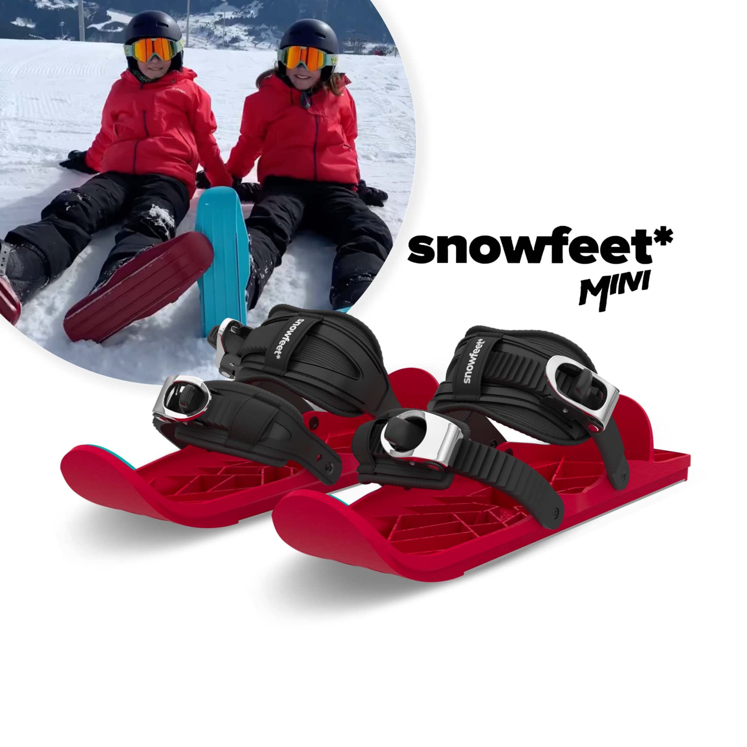 Amazon | Snowfeet Mini Kids | Shoe Size < 6 US | Mini Ski Skates