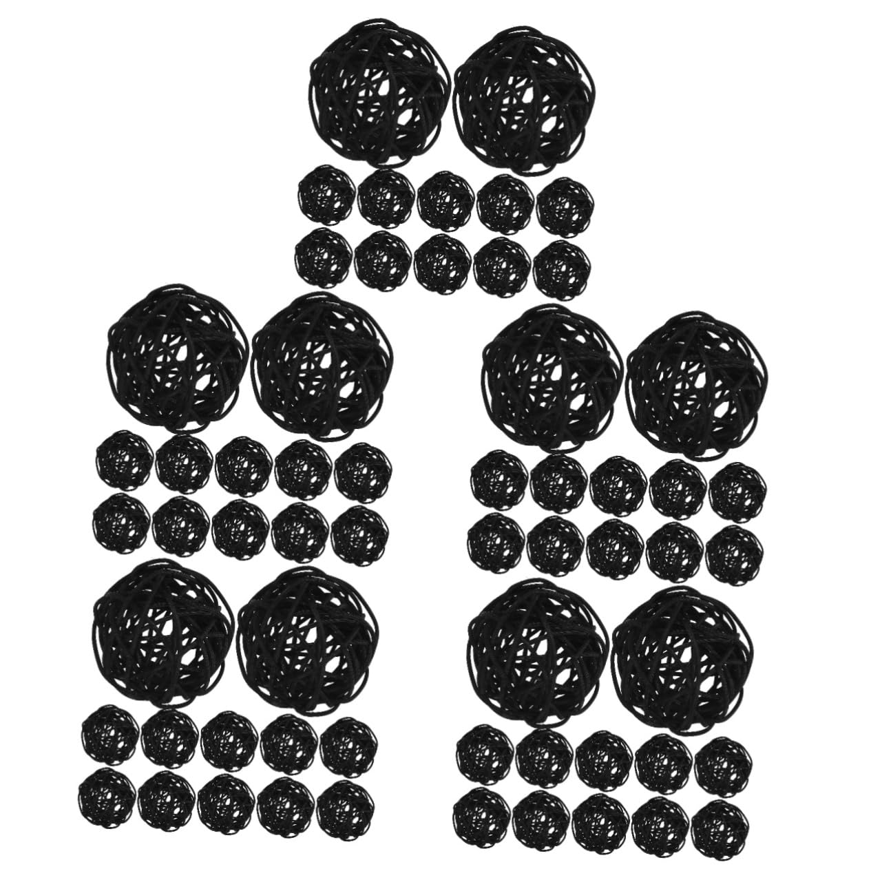 Boules de Noel en rotin et Artisanat Créatif Cabilock pour Décoration de Bol et Vase