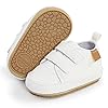 SOFMUO Baby Boys Girls High Top Ankle PU Leather Sneakers Soft Rubber Sole Infant Moccasins Newborn Oxford Loafers Anti…