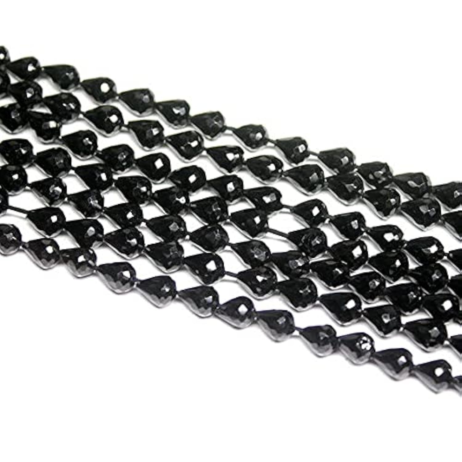 Perles en spinelle noir pour fabriquer des boucles d'oreilles artisanales