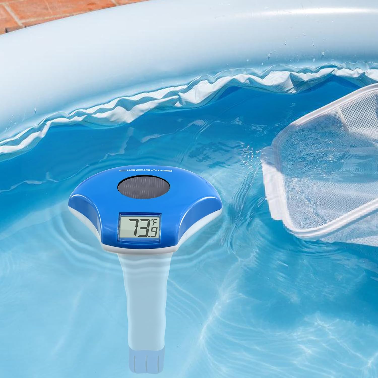 Thermometer Floating in Pool