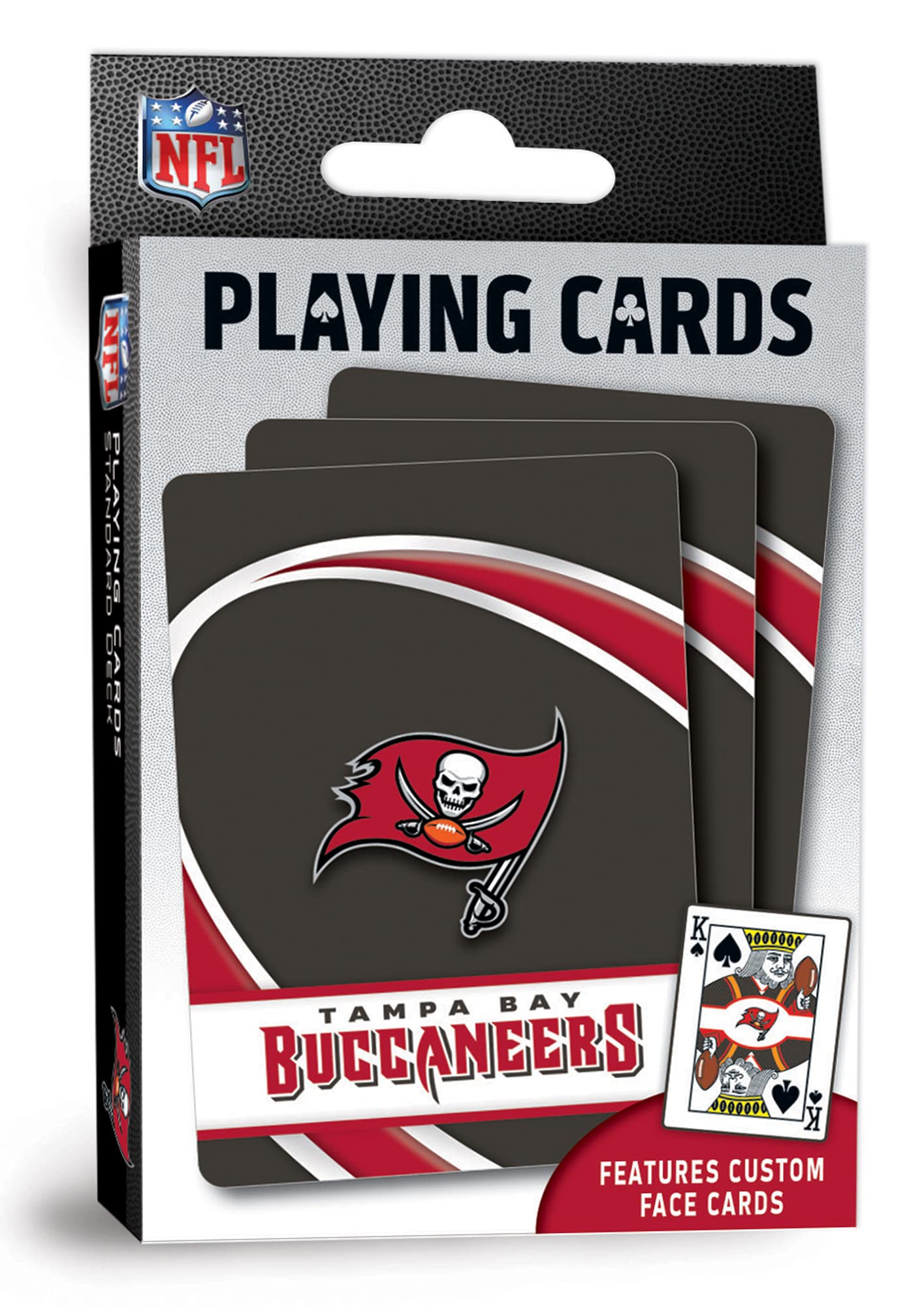 MasterPieces Officially Licensed NFL Tampa Bay Buccaneers Playing Cards - 54 Card Deck for Adults